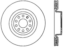 Load image into Gallery viewer, StopTech 06-10 Audi A3/08-10 TT / 06-09 VW GTI Mk V Cryo-Stop Right Front Slotted Rotor - Side View