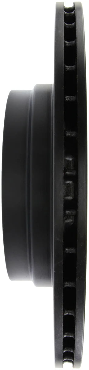 StopTech 06 BMW 330 / 07-09 BMW 335 Slotted & Drilled Left Rear Rotor - Side View