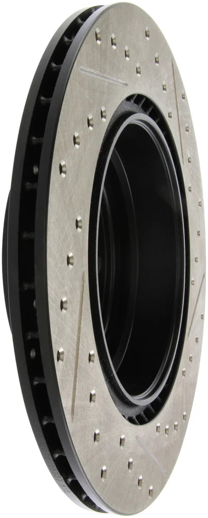 StopTech 06 BMW 330 / 07-09 BMW 335 Slotted & Drilled Right Rear Rotor - Main Product View
