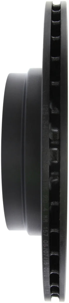 StopTech 06 BMW 330 / 07-09 BMW 335 Slotted & Drilled Right Rear Rotor - Side View