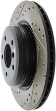 Load image into Gallery viewer, StopTech 06 BMW 330 / 07-09 BMW 335 Slotted &amp; Drilled Right Rear Rotor - Installation View