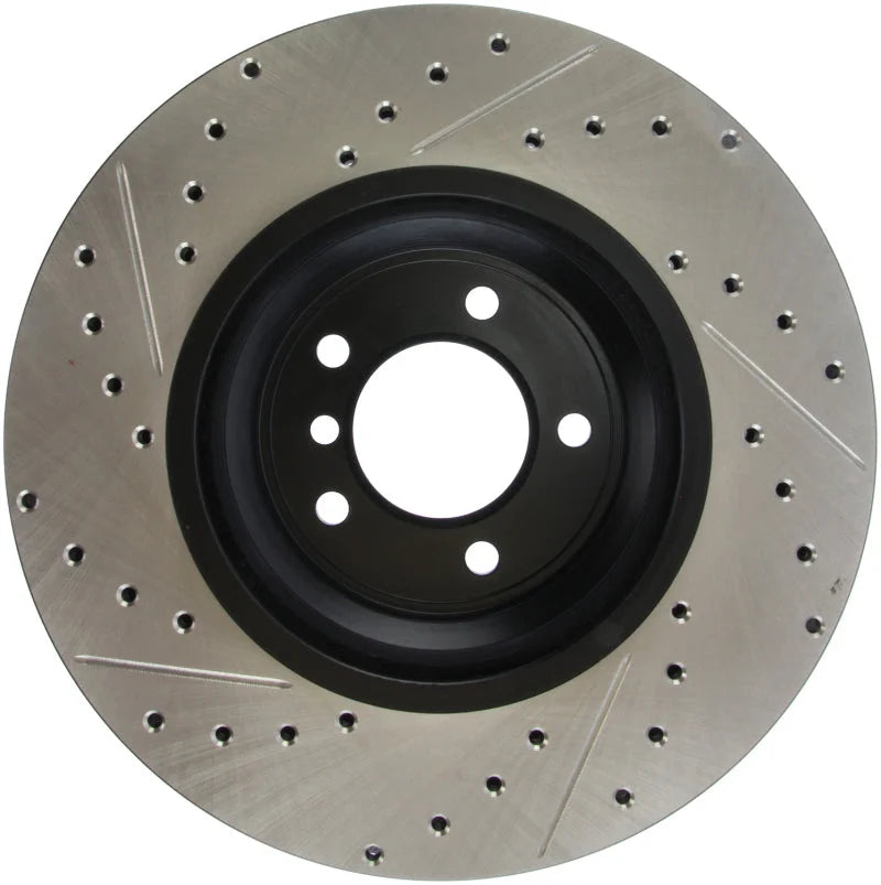 StopTech 07-09 BMW 335 (E90/E92/E93) Slotted & Drilled Left Front Rotor - Additional View 6