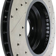 Load image into Gallery viewer, StopTech 07-09 BMW 335 (E90/E92/E93) Slotted &amp; Drilled Right Front Rotor - Side View