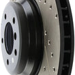 Load image into Gallery viewer, StopTech 07-09 BMW 335 (E90/E92/E93) Slotted &amp; Drilled Right Front Rotor - Installation View