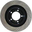 Load image into Gallery viewer, StopTech 07-09 Toyota Tundra / 08-09 Toyota Sequoia Front Left Slotted &amp; Drilled Rotor - Installation View