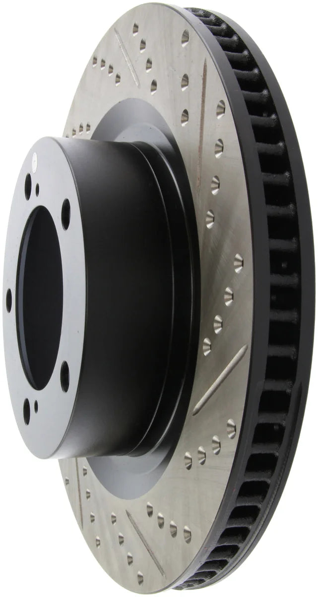 StopTech 07-09 Toyota Tundra / 08-09 Toyota Sequoia Front Left Slotted & Drilled Rotor - Additional View 5