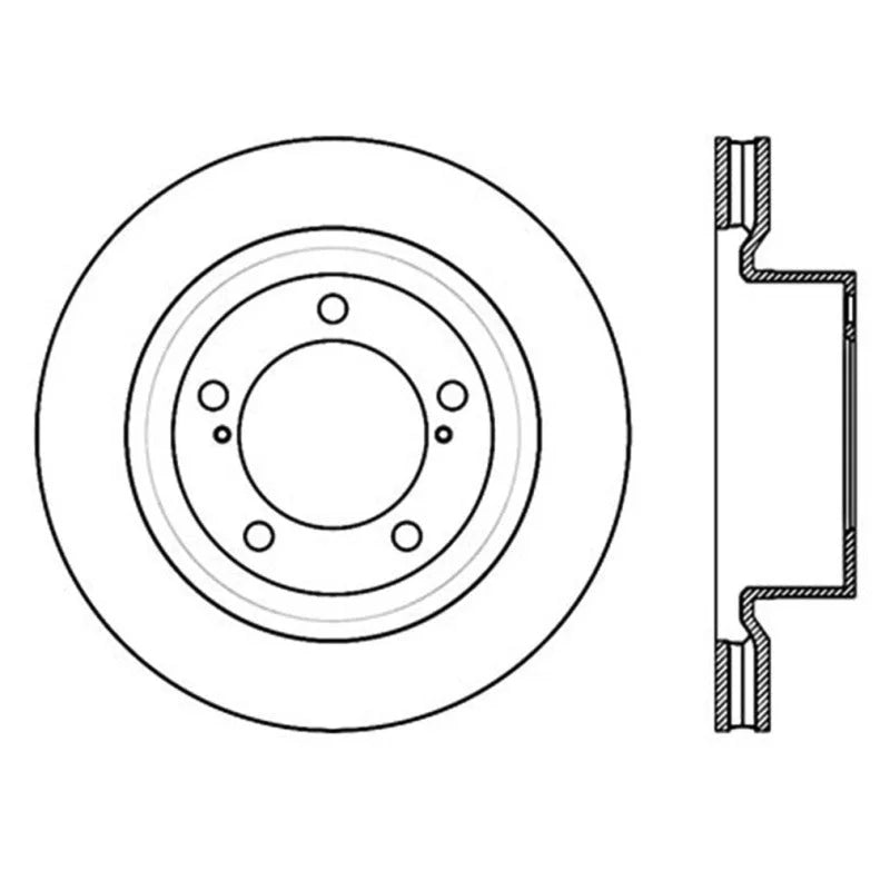 StopTech 07-09 Toyota Tundra / 08-09 Toyota Sequoia Front Left Slotted & Drilled Rotor - Additional View 7