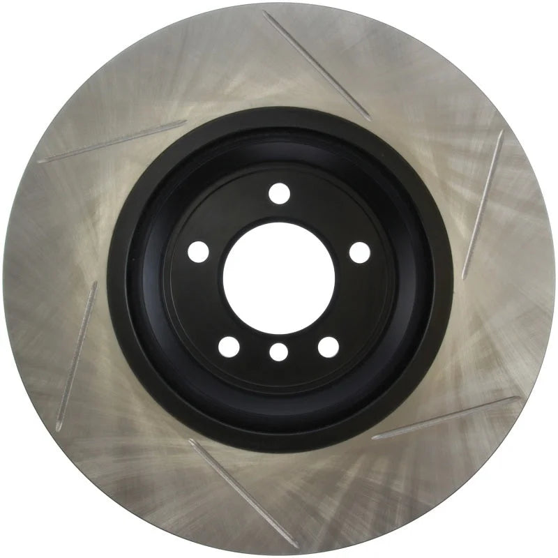 StopTech 07-13 BMW 335I Slotted Right Side Sport Brake Rotor - Side View