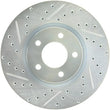Load image into Gallery viewer, StopTech 07-13 Mazdaspeed3 Sport Slotted &amp; Drilled Front Right Rotor - Main Product View