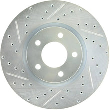 Load image into Gallery viewer, StopTech 07-13 Mazdaspeed3 Sport Slotted &amp; Drilled Front Right Rotor - Main Product View