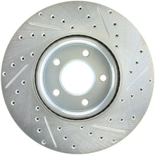 Load image into Gallery viewer, StopTech 07-13 Mazdaspeed3 Sport Slotted &amp; Drilled Front Right Rotor - Side View