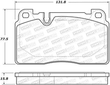 Load image into Gallery viewer, StopTech 07-15 Audi Q7 Street Performance Front Brake Pads - Main Product View