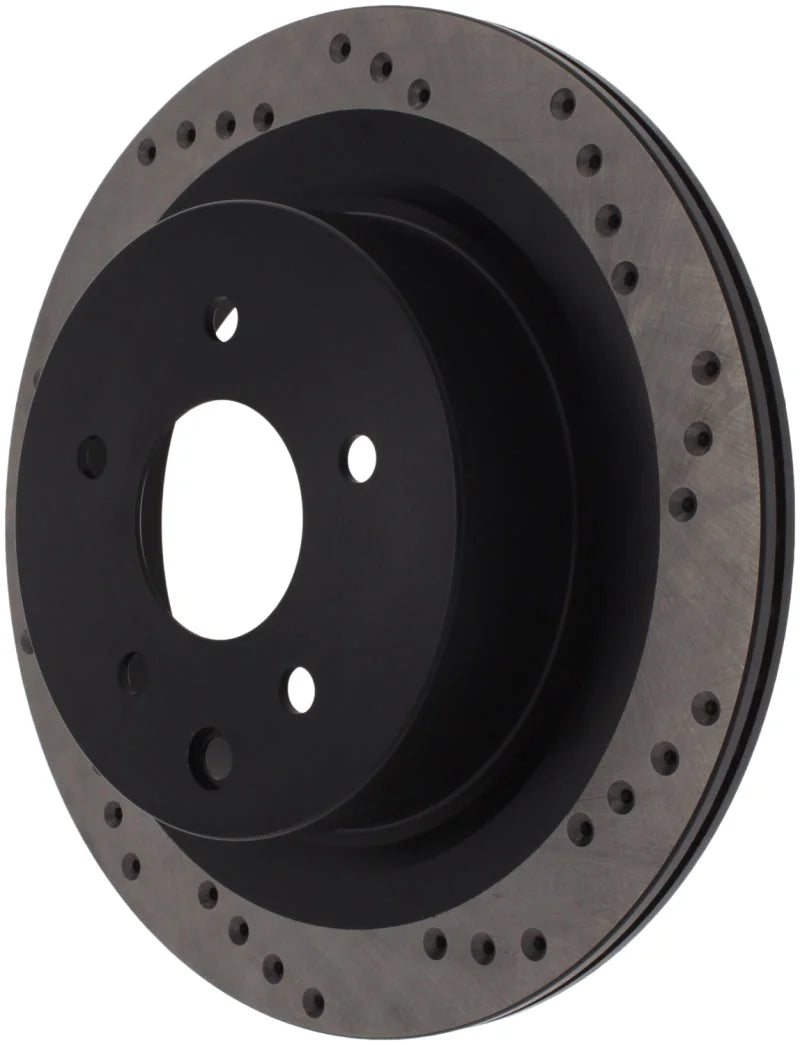 StopTech 08-09 Infiniti EX35 / 05-08 G35 / 09 G37 / 06-09 M35/M45 Drilled Right Rear Rotor - Additional View 5