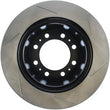 Load image into Gallery viewer, StopTech 08-10 Dodge Ram 4500 6.7L Slotted Right Front Brake Rotor - Side View