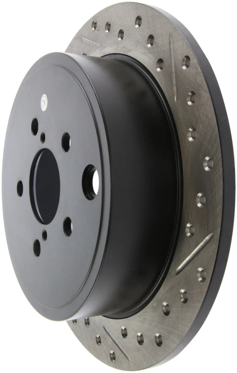 StopTech 08-10 Impreza WRX (Exc STi)/08-10 Impreza Coupe/Sedan Slotted & Drilled Left Rear Rotor - Additional View 8