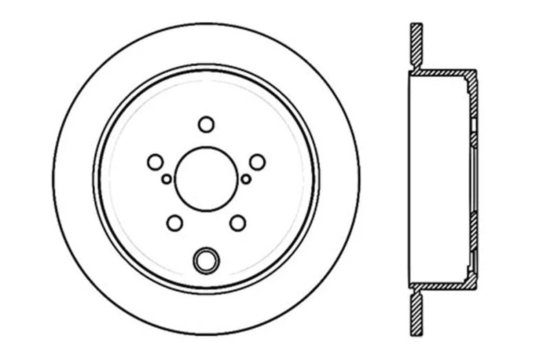 StopTech 08-10 Impreza WRX (Exc STi)/08-10 Impreza Coupe/Sedan Slotted & Drilled Right Rear Rotor - Additional View 5
