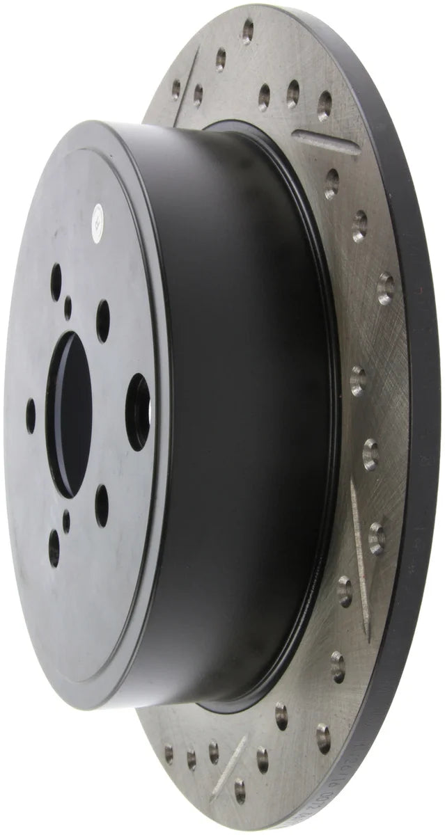StopTech 08-10 Impreza WRX (Exc STi)/08-10 Impreza Coupe/Sedan Slotted & Drilled Right Rear Rotor - Additional View 6