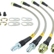 Load image into Gallery viewer, StopTech 08-10 Mitsubishi Lancer Ralliart Stainless Steel Rear Brake Lines - Main Product View