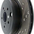 Load image into Gallery viewer, StopTech 08+ Subaru STI (Will Not Fit 05-07) Slotted &amp; Drilled Sport Brake Rotor - Additional View 5