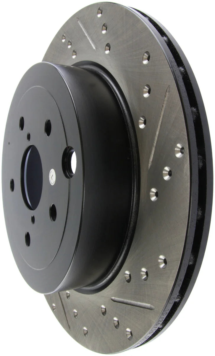 StopTech 08+ Subaru STI (Will Not Fit 05-07) Slotted & Drilled Sport Brake Rotor - Additional View 5