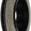 Load image into Gallery viewer, StopTech 08+ Subaru STI (Will Not Fit 05-07) Slotted &amp; Drilled Sport Brake Rotor - Side View