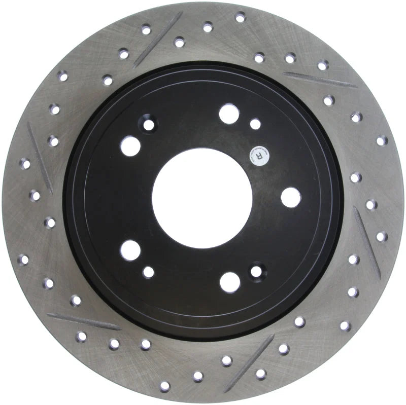 StopTech 09-10 Acura TSX / 08-10 Honda Accord Coupe/05-10 Sedan Right Rear Slotted & Drilled Rotor - Additional View 5