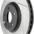 Load image into Gallery viewer, StopTech 09-10 Audi A4 / 08-10 A5 / 10 Audi S4 Front Right Slotted Rotor - Installation View
