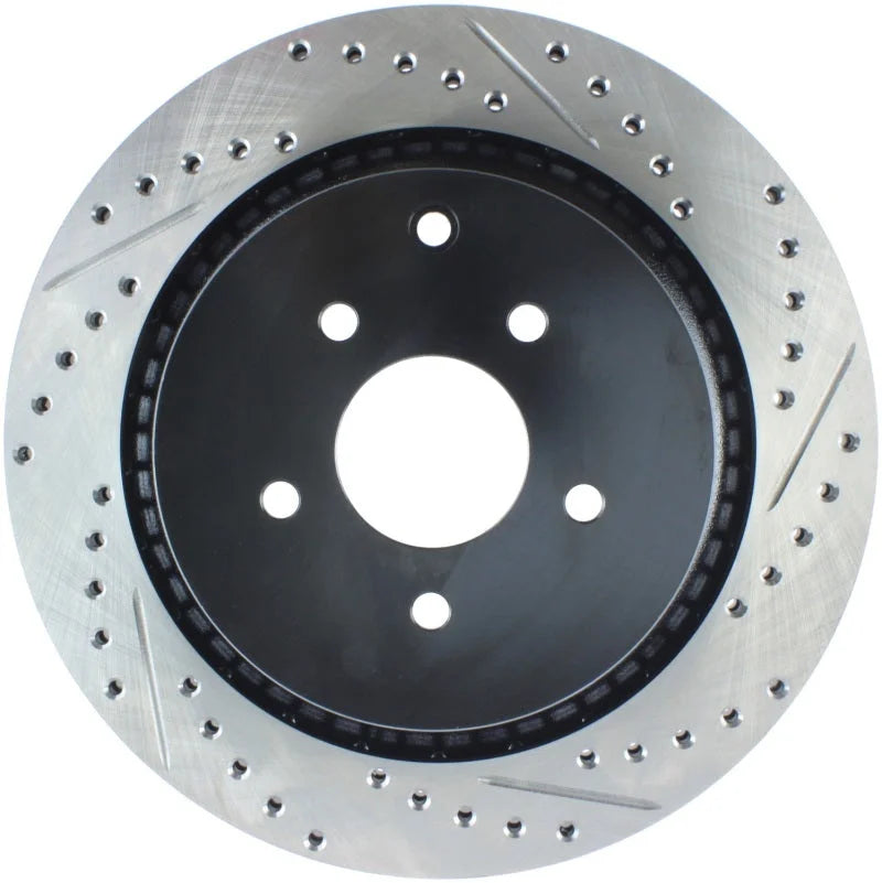 StopTech 09 Infiniti FX50 SportStop Slotted & Drilled Rear Left Rotor - Main Product View