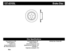 Load image into Gallery viewer, StopTech 09 Infiniti FX50 SportStop Slotted &amp; Drilled Rear Left Rotor - Back View