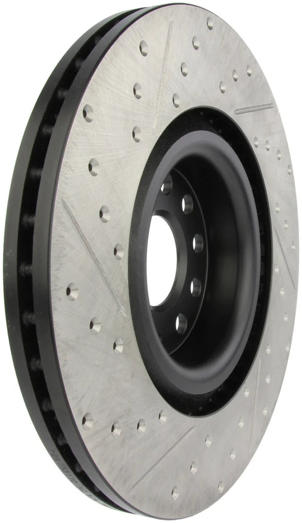 StopTech 09 VW Passat CC / 06-09 Passat Slotted & Drilled Left Front Rotor - Main Product View