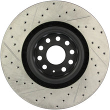 Load image into Gallery viewer, StopTech 09 VW Passat CC / 06-09 Passat Slotted &amp; Drilled Left Front Rotor - Side View