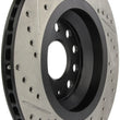 Load image into Gallery viewer, StopTech 09 VW Passat CC / 06-09 Passat Slotted &amp; Drilled Left Rear Rotor - Main Product View