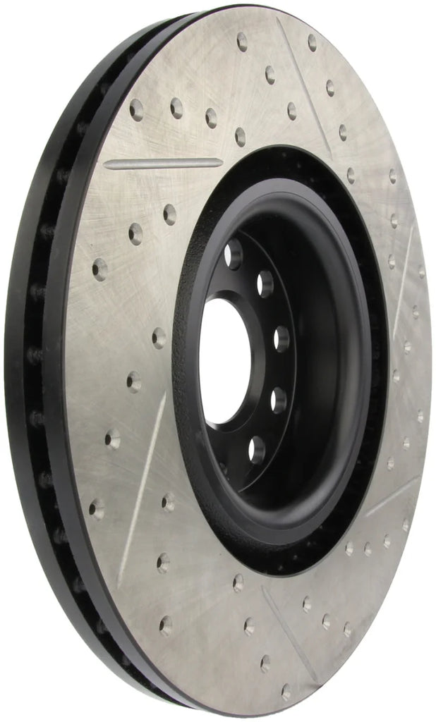 StopTech 09 VW Passat CC / 06-09 Passat Slotted & Drilled Right Front Rotor - Main Product View