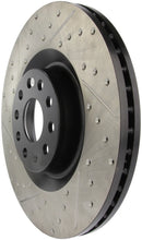 Load image into Gallery viewer, StopTech 09 VW Passat CC / 06-09 Passat Slotted &amp; Drilled Right Front Rotor - Back View