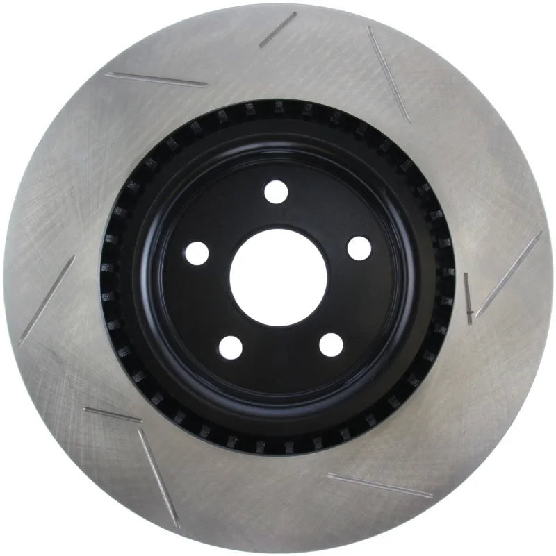 StopTech 12-13 Jeep SRT8 Front Right Slotted Sport Brake Rotor - Side View
