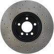 Load image into Gallery viewer, StopTech 12-15 BMW 335i Drilled Left Front Rotor - Back View