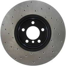 Load image into Gallery viewer, StopTech 12-15 BMW 335i Drilled Left Front Rotor - Back View