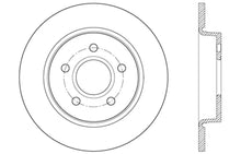 Load image into Gallery viewer, StopTech 12-15 Ford Focus w/ Rear Disc Brakes Rear Right Slotted &amp; Drilled Rotor - Back View