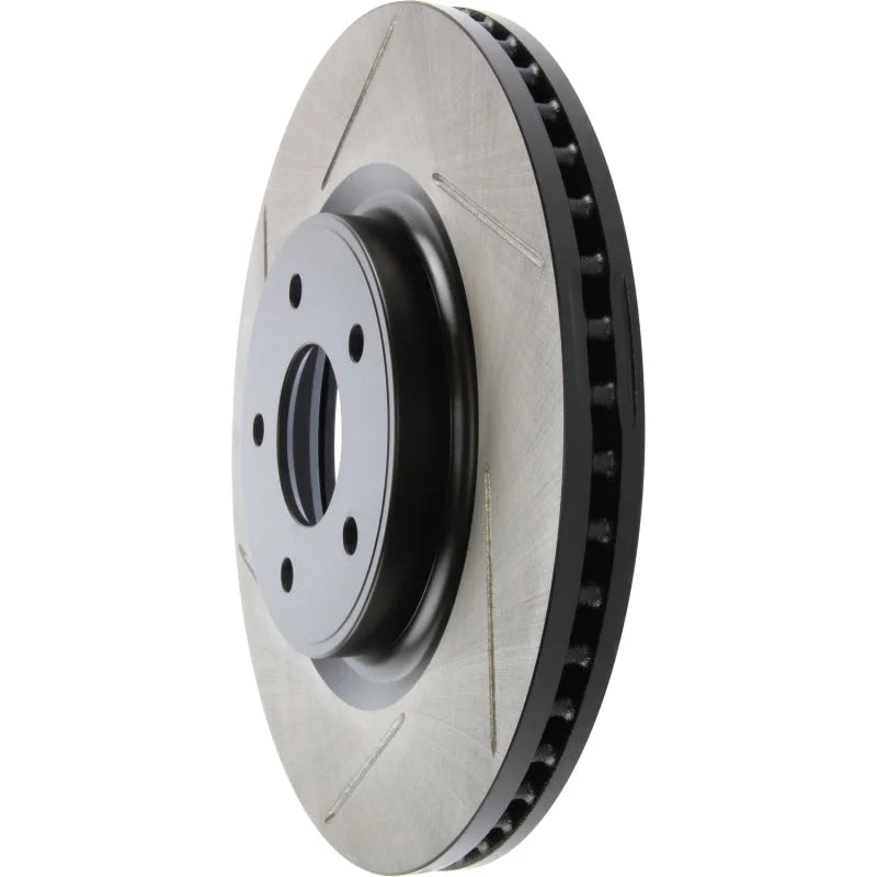 StopTech 13-15 Nissan Pathfinder Slotted Front Right Rotor - Main Product View