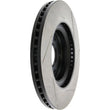 Load image into Gallery viewer, StopTech 13-15 Nissan Pathfinder Slotted Front Right Rotor - Side View