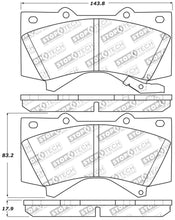 Load image into Gallery viewer, StopTech 13-18 Toyota Land Cruiser Performance Front Brake Pads - Main Product View