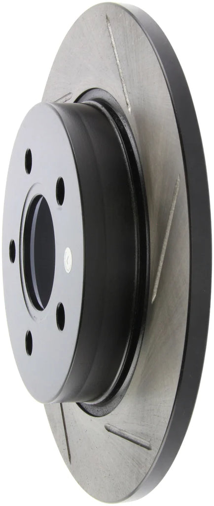 StopTech 13 Ford Focus ST Slotted Left Rear Rotor - Side View