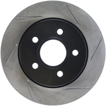 Load image into Gallery viewer, StopTech 13 Ford Focus ST Slotted Left Rear Rotor - Installation View