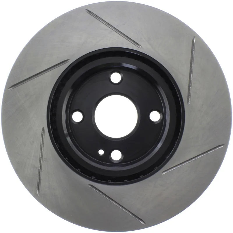 StopTech 16-17 Mazda MX-5 Front Passenger Side Slotted Sport Brake Rotor - Side View