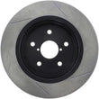 Load image into Gallery viewer, StopTech 16-17 Subaru WRX w/EyeSight Technology Sport Slotted Rear Right Rotor - Side View