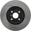 Load image into Gallery viewer, StopTech 16-18 Mazda Miata MX-5 Sport Slotted Front Right Rotor - Side View