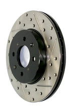Load image into Gallery viewer, StopTech 2012+ Chevrolet Camaro SS Brembo 4 Piston J6G Sport Slotted &amp; Drilled Right Rotor - Main Product View