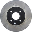 Load image into Gallery viewer, StopTech 2014 Ford Fiesta Left Front Disc Slotted Brake Rotor - Main Product View