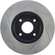 Load image into Gallery viewer, StopTech 2014 Ford Fiesta Left Front Disc Slotted Brake Rotor - Side View