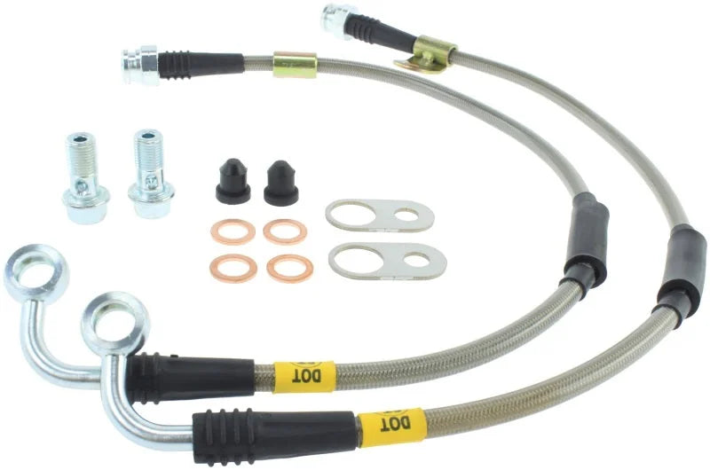 StopTech 2016 Mazda Miata Stainless Steel Front Brake Lines - Main Product View